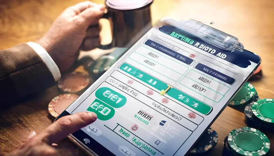 Hand tapping a payment confirmation on a tablet