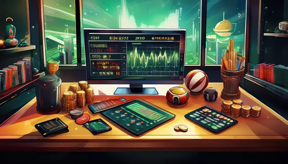Trading desk with live charts on a monitor, used to learn how Sky Exchange works